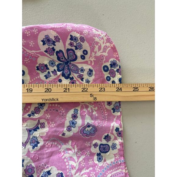 Talbots Women's Small Petite Pink Floral Summer Chic Button Up Long Sleeve Shirt - Picture 7 of 10